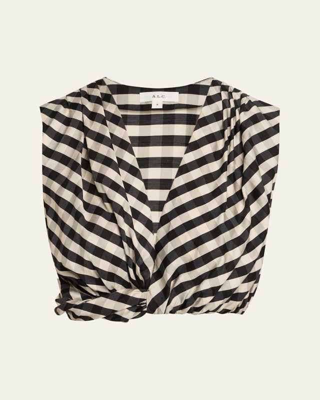 Brooklyn Check Crop Top